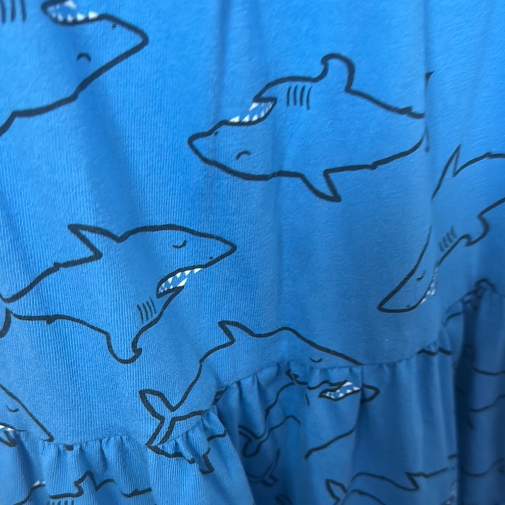 Hanna Andersson Blue Casual shark Sleeveless Sundress - Picture 3 of 3